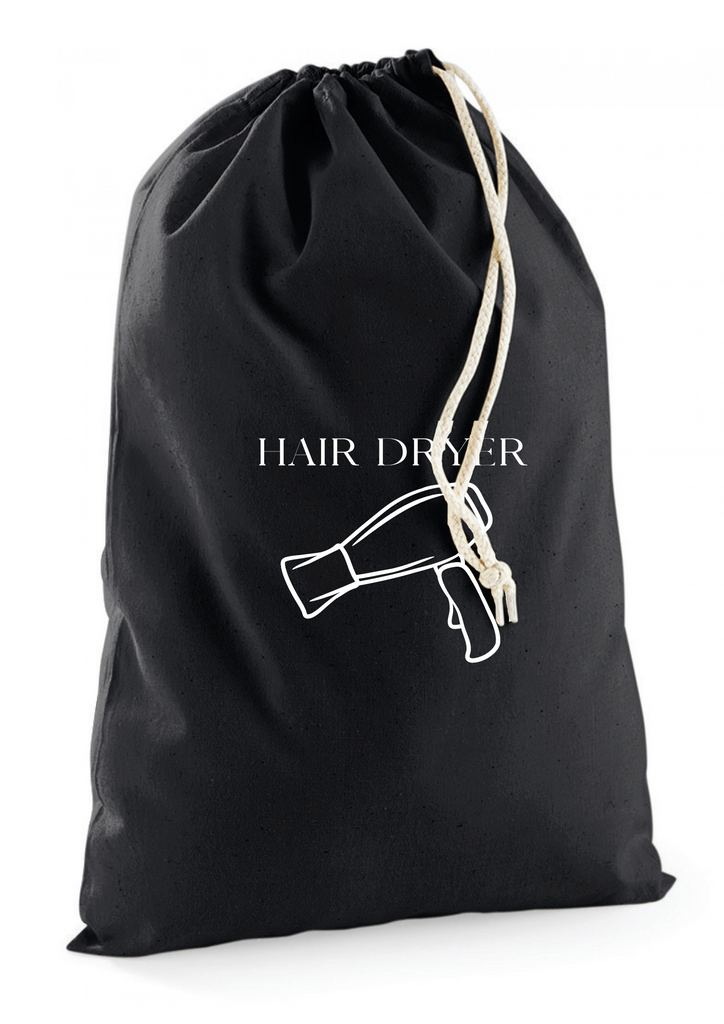 Bolsa de algodón personalizada para secador de pelo HS Moments
